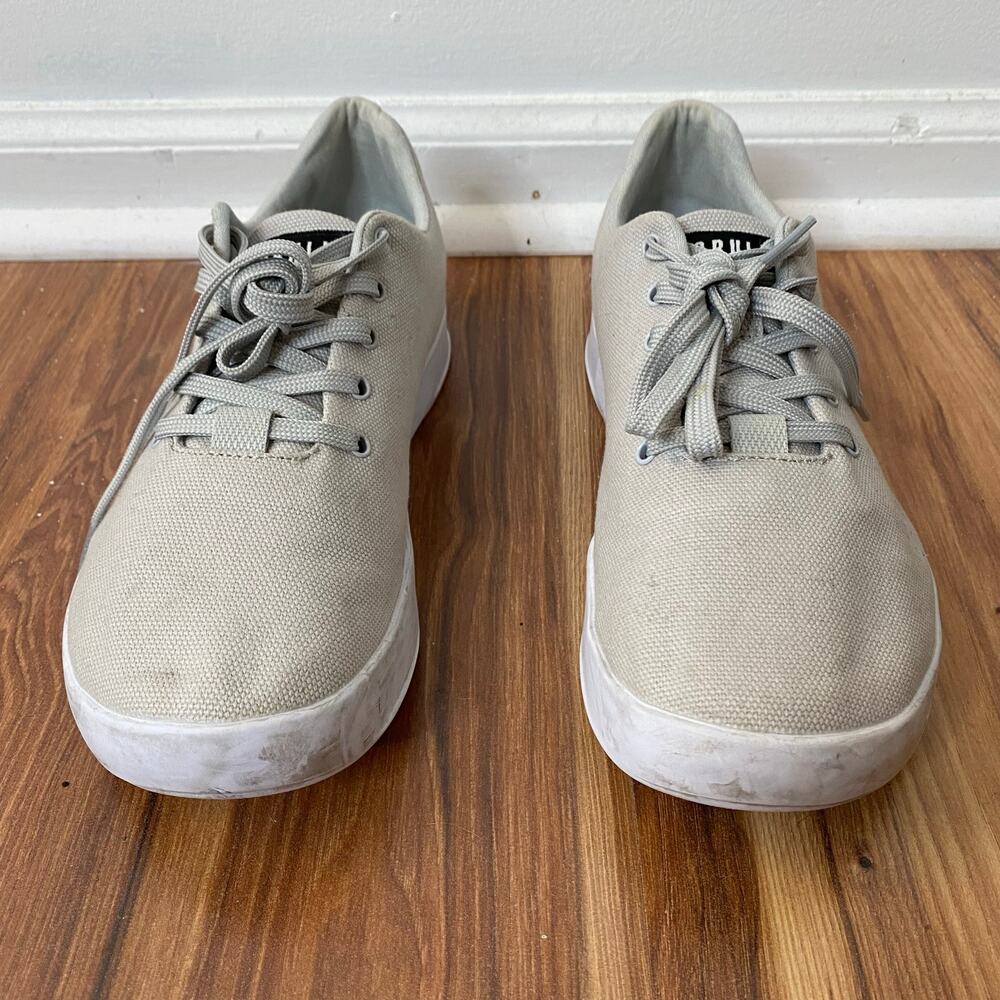NOBULL Gray Canvas Lace Up Trainers Women’s Size 10 - Picture 2 of 10